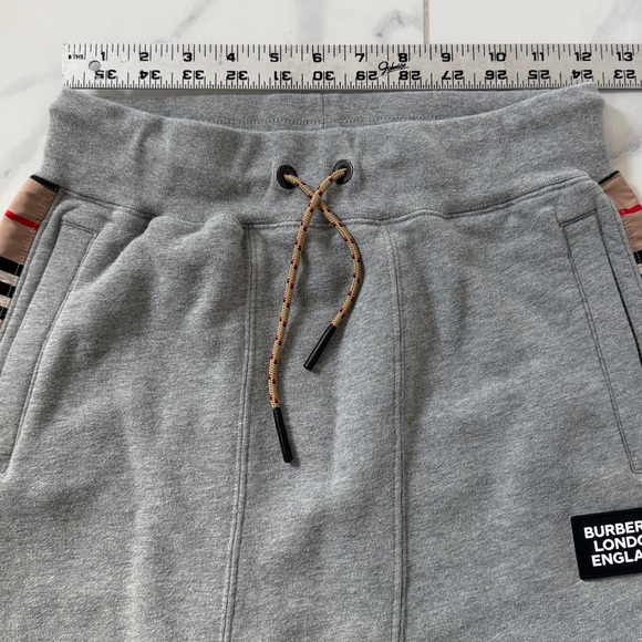 Burberry London Check Panel Cotton Jogging Joggers Pant Boys Size 12 - Picture 16 of 16